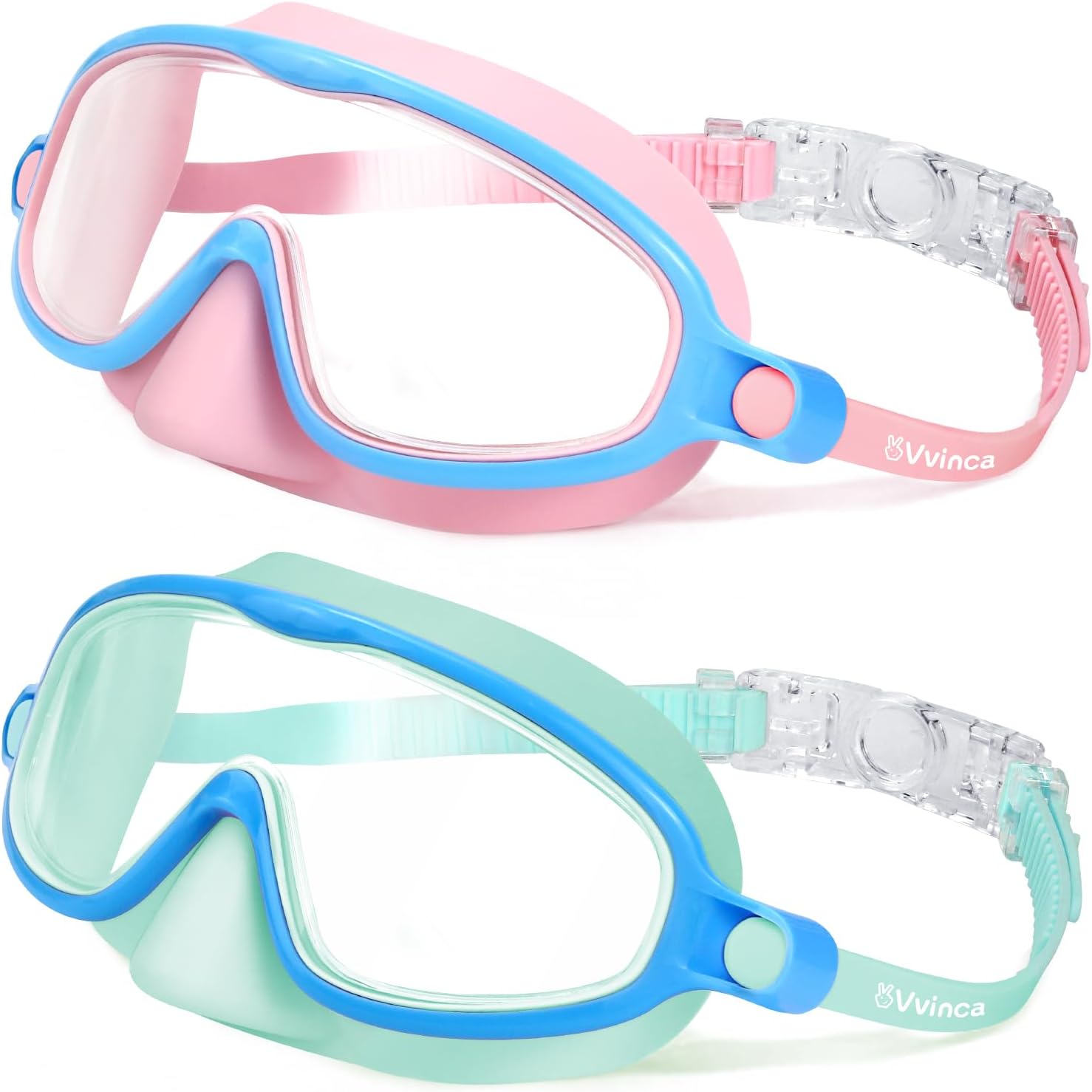 Lot De 2 Paires De Lunettes De Natation GO-PEGASO Sport + Coffret + Nez Clip - NEUF