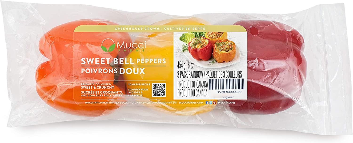 Rainbow Bell Peppers, 3 ct