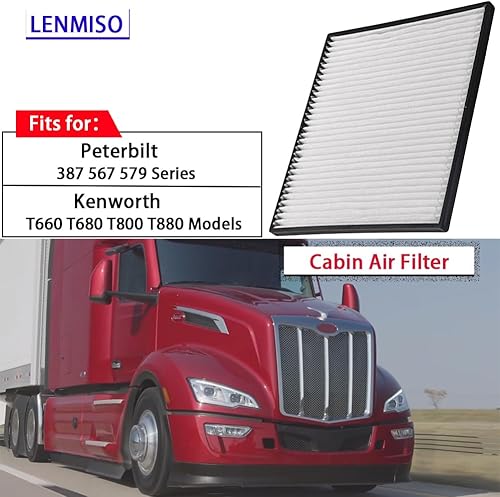 Miniatura 4 de Filtro de cabina compatible con Kenworth T660 T680 T800 T880 Peterbilt 387 567 579 Reemplazar F37-1018 PA30269 S-9034 (paquete de 2)