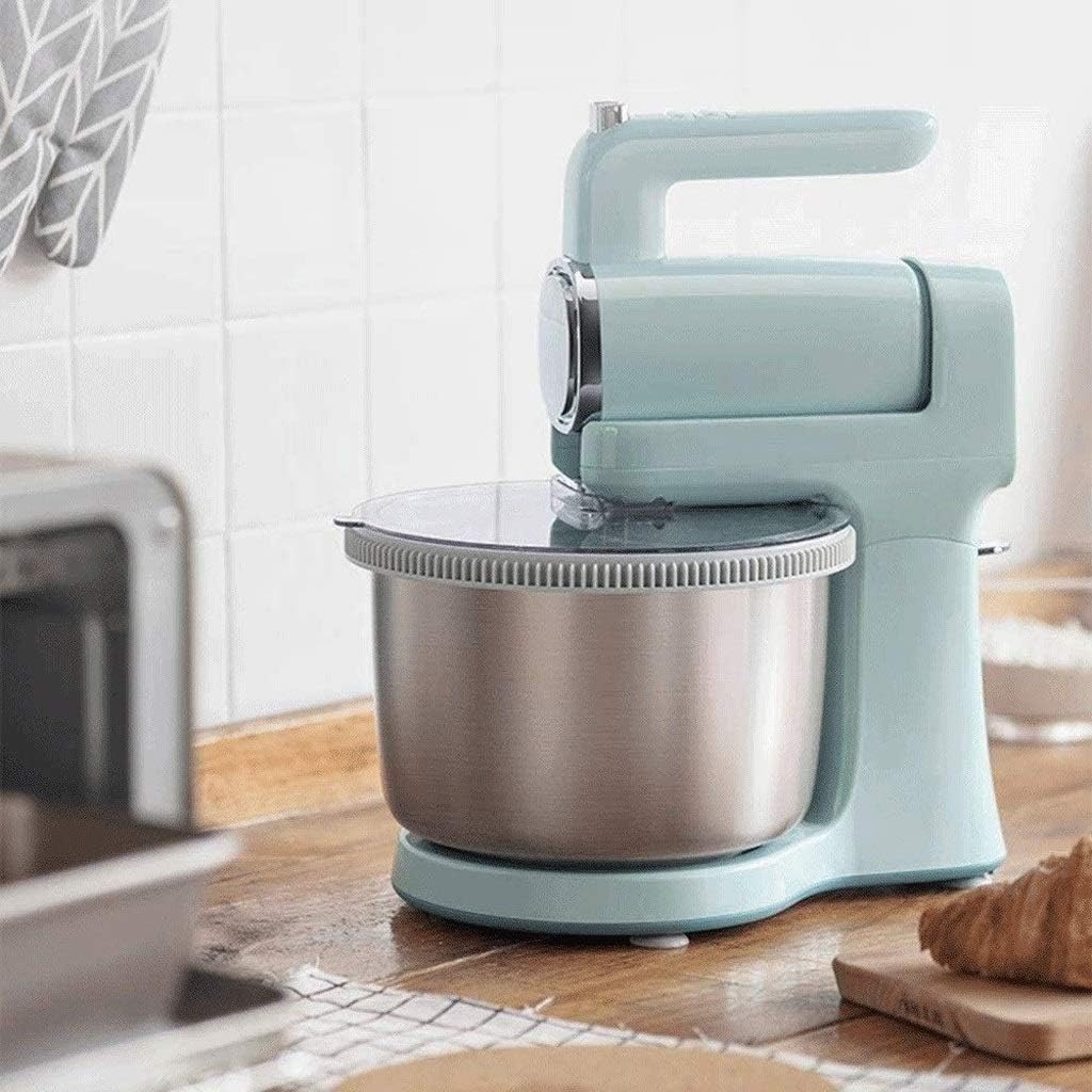 Electric Handheld Food Mixer Egg Cream Blender Food Processor Whisk Food Grade Gears One Button to Remove Durable