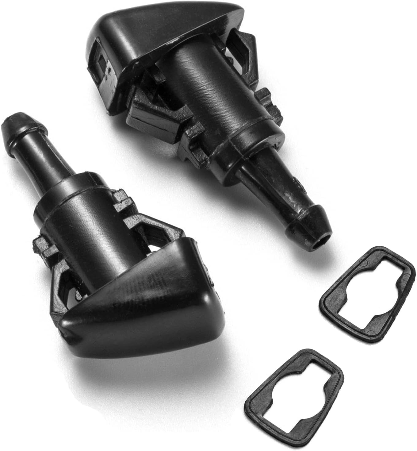 2 Pack Windshield Washer Nozzle Kit For Dodge Charger Grand Caravan Avenger Durango Ram 1500 2500 3500, Jeep Grand Cherokee, Chrysler Town And Country, Replace # 5116079aa 5160308aa
