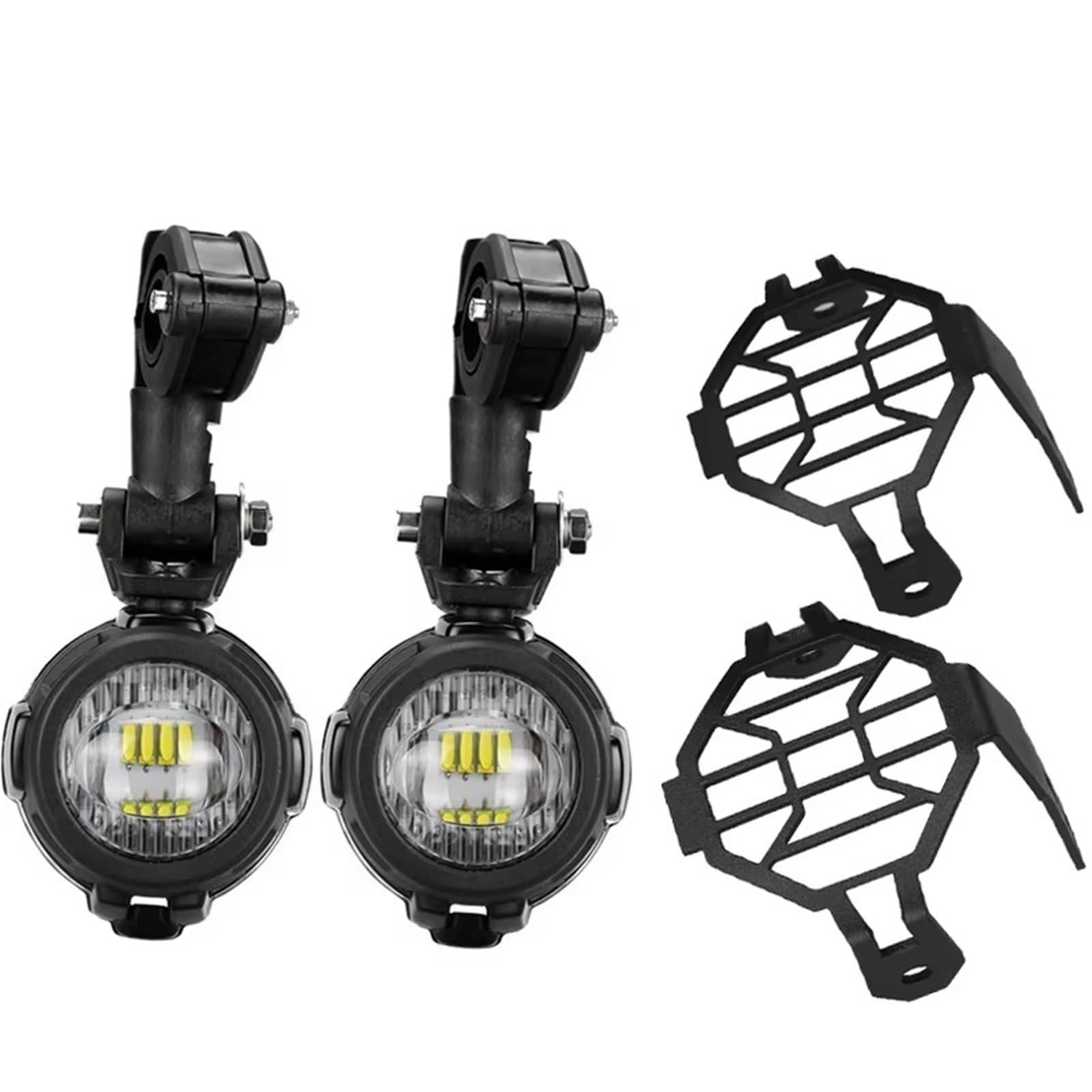 Generico per CRF1100L per CRF 1100L per CRF1100 L per Africa per Doppia Luce Fendinebbia Ausiliaria A LED Motocicletta Faro Moto(Light And Cover)