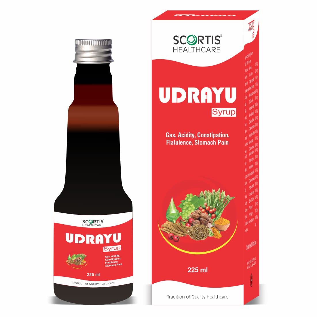 SCORTIS HEALTH CARE Udrayu Syrup - 225 ml, For Constipation Relief, Indigestion & Gas, Ayurvedic Medicine (B0BFWYT5YW) Amazon Price History, Amazon Price Tracker