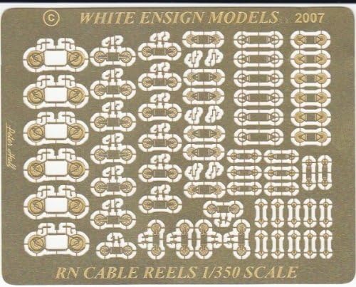 White Ensign Models 1/350 Royal Navy Cable Reels Photoetch Enhancement Parts