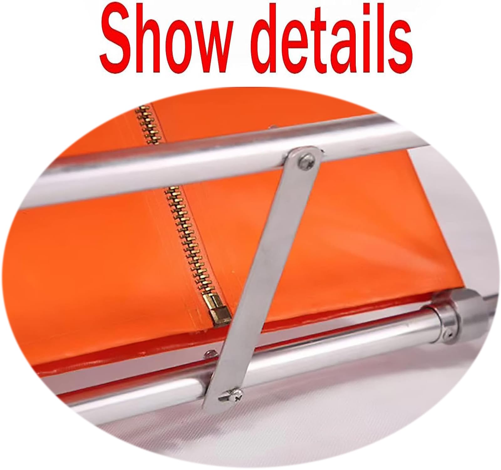 Brancard de Sauvetage d'urgence,Brancard de Chaise Pliante en Aluminium,Facile à transférer sur Le Sol avec 2 Pieds de Support et 2 Roues de Guidage Brancard Pliant au Sol