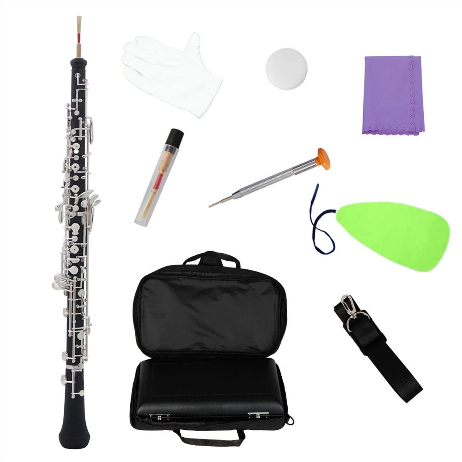 Parti oboe Strumento Musicale In Tubo Di Bakelite Nero Oboe Per Studenti Adulti E Principianti