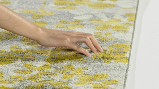 Tapete SAFAVIEH Evoke Collection 5'3" x 7'6" Gris y Dorado miniatura 6