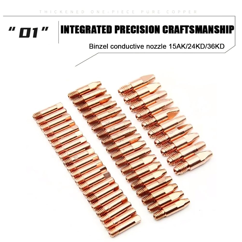 Suggerimenti di contatto di saldatura 15ak/24kd/36KD SULLA TORZO PANGE SOSTITUI 36KD Copper Conductive Mouth 1.2 mm 50 pièces