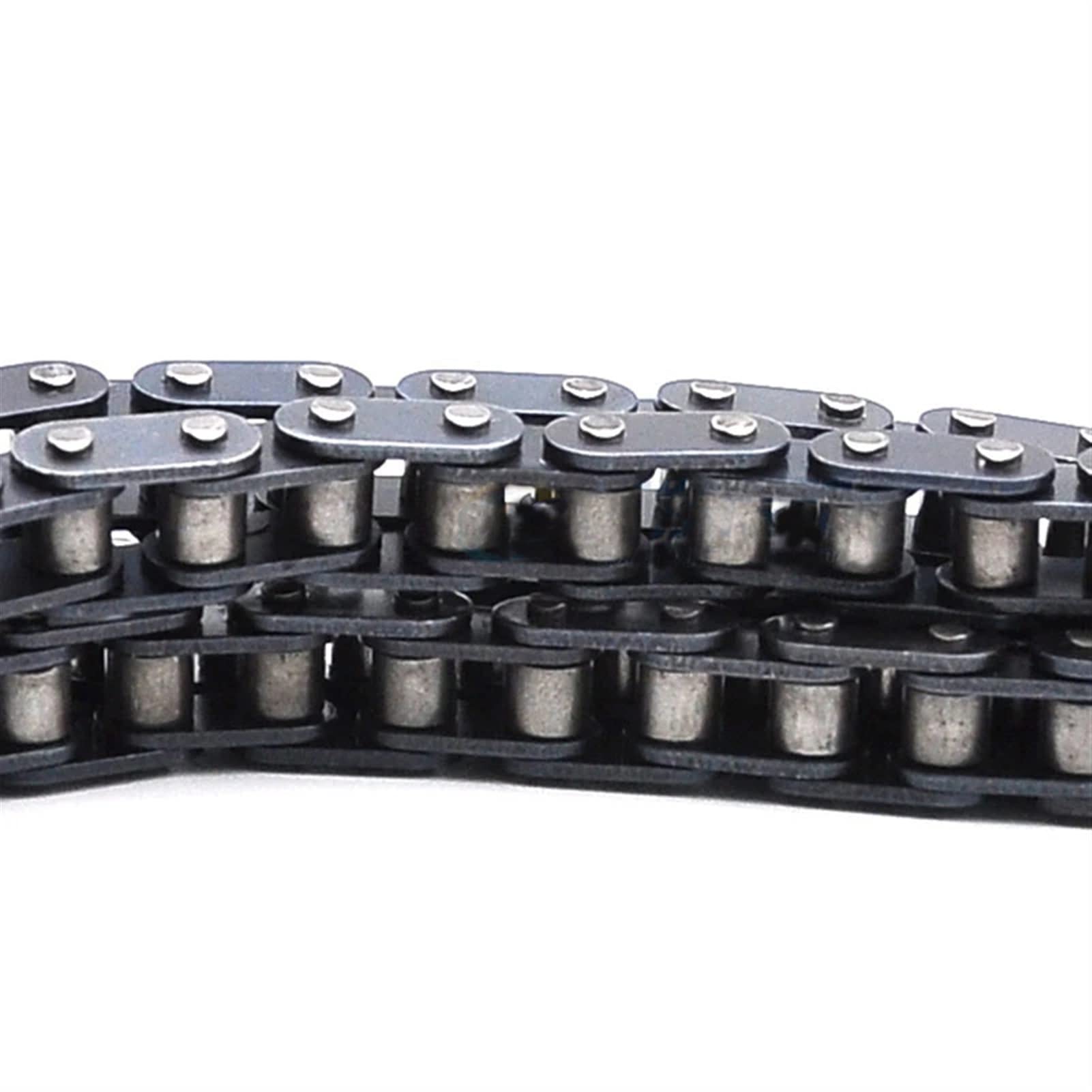 DOLUNTO 1 unids 1.5 Metros 06b-1 Cadena de Rodillos Pitch 9.525mm Cadena de transmisión Industrial de Acero al Carbono/Conector de Cadena (Color : Roller Chain 1.5M)