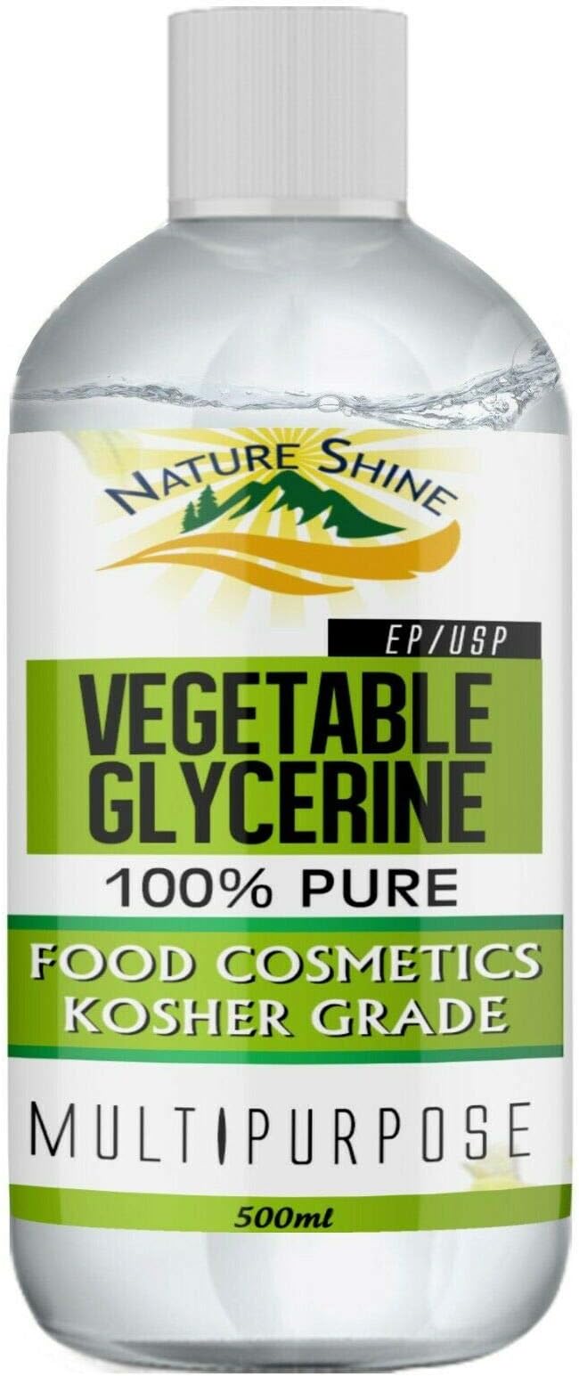 Vegetable Glycerine/Glycerol, USP/BP Food, Cosmetic Grade, Kosher Multipurpose 500ml