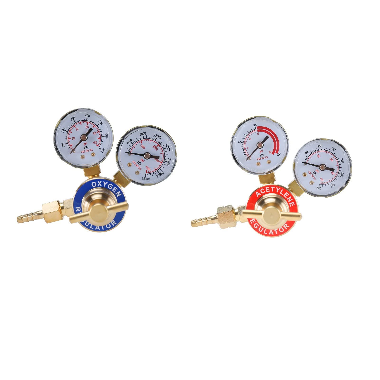 Buy YaeTekOxygen and Acetylene Regulators Set Welding Gauges Pair