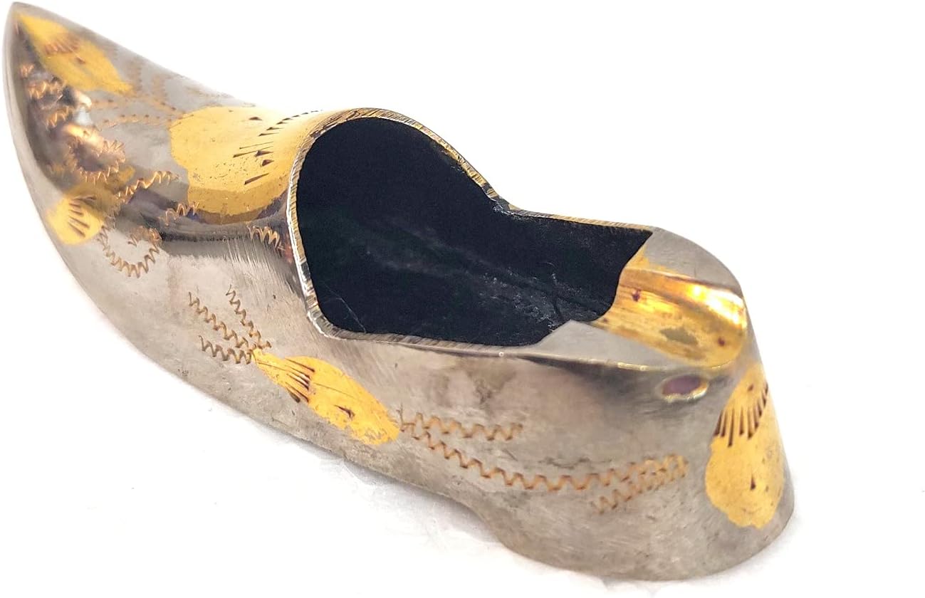 Soild Brass Black Antique Golden Shade Antique Shoes 2.05 inch Approx. image 3