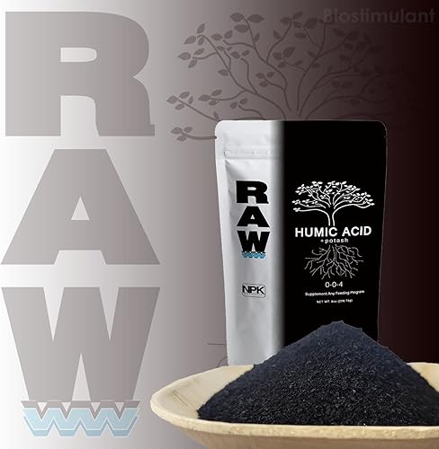 Miniatura 10 de RAW Ácido húmico 25 libras - 59% con 4% de potasio - Supercarga la fertilidad del suelo, el crecimiento de las plantas y los rendimientos