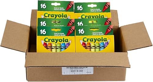Miniatura 7 de Crayola Jumbo Crayons Bulk, 6 Sets of 16 Large Crayons for Toddlers & Kids, School Supplies, Gifts [Yaxa Exclusive]