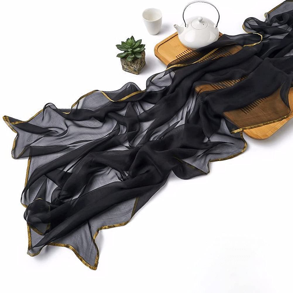 Calda e lussuosa sciarpa di seta Sciarpe eleganti da donna, regalo per Natale, compleanno e moda per il giorno del Ringraziamento (BA)