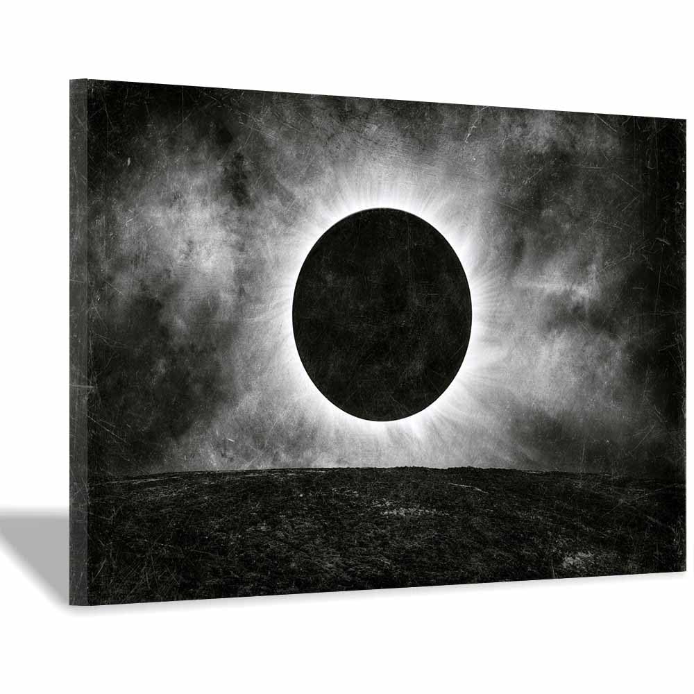 Toile de décoration murale éclipse encadrée aux finitions soignées 20x30cm - 8