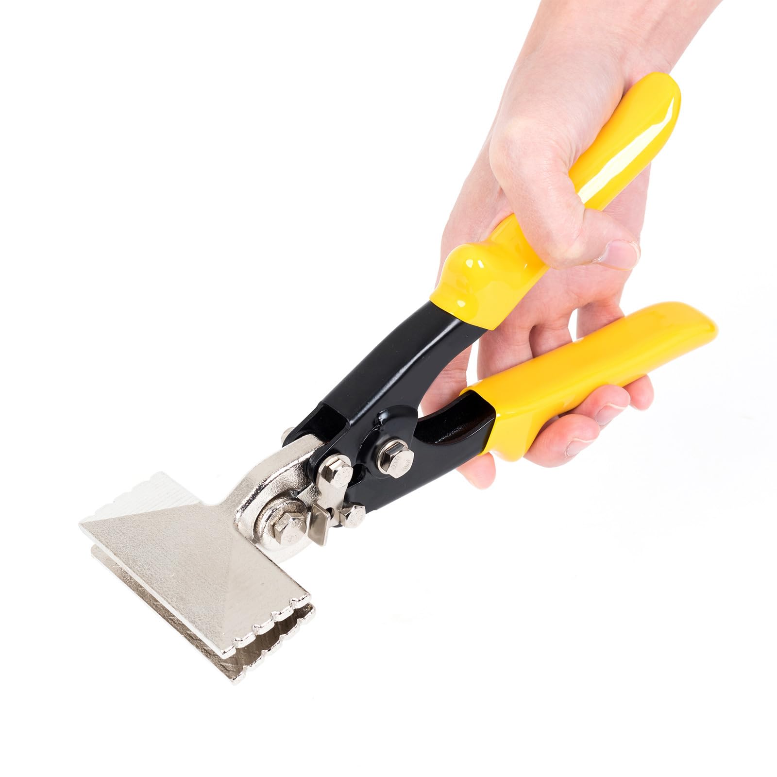 Alicates de doblado de borde de metal antideslizante para conductos HVAC y aplicaciones de reacondicionamiento, mango ergonómico, agarre de goma de PVC, resistencia al desgaste, doblado, alisado de