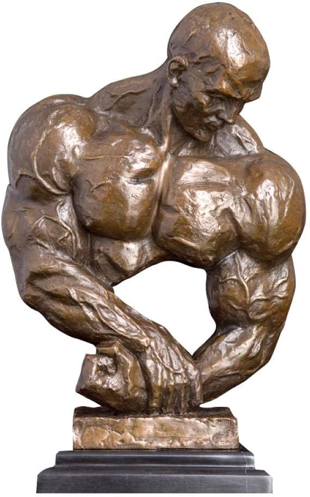 Amazon.co.jp: 彫刻像装飾グッズブロンズ像彫刻筋肉男性像装飾ギフト