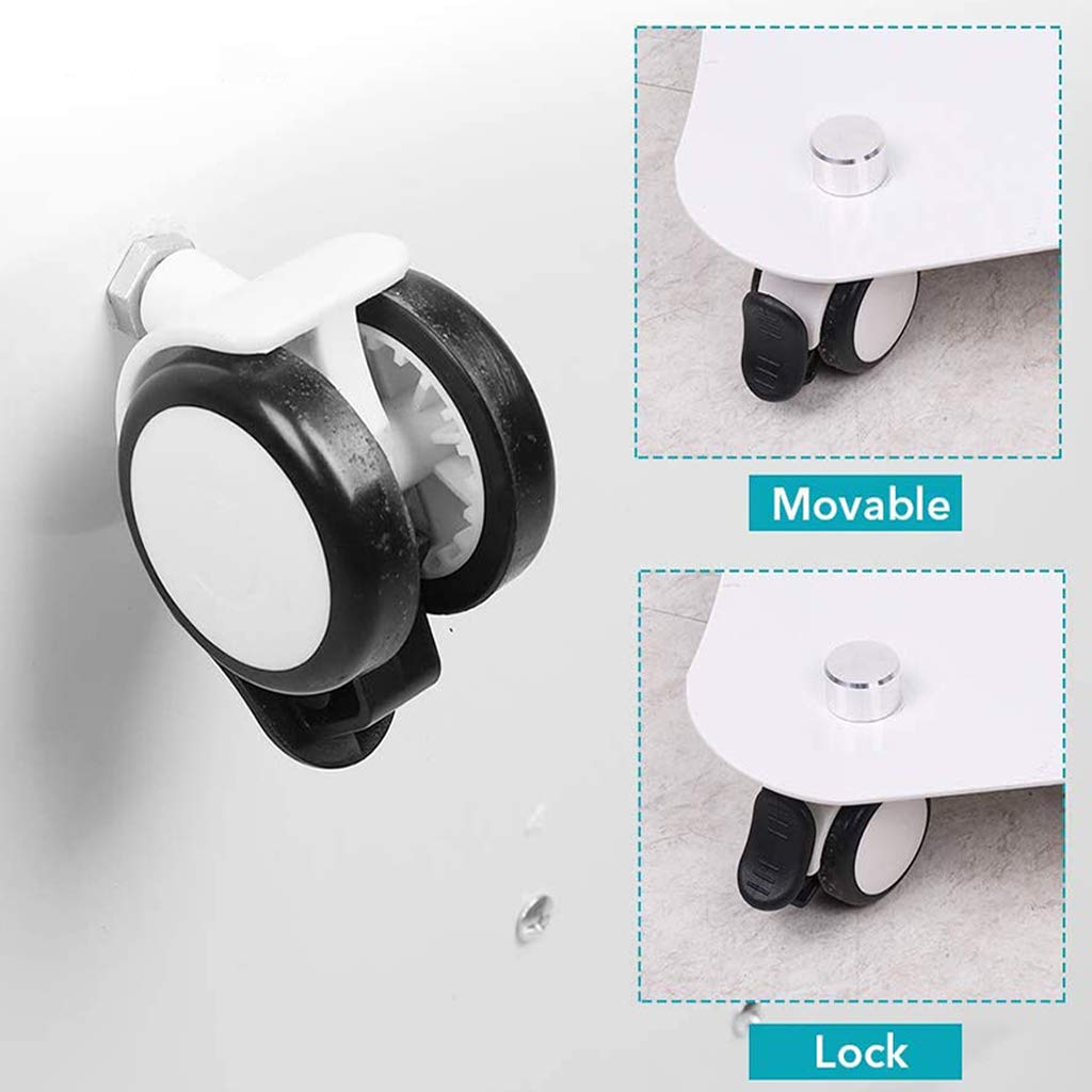 Carro de Belleza, Carro con Ruedas para Salón, Soporte para Carro, Bandeja para Instrumentos de Belleza, Bloqueo de 360 ​​°, Carga Máxima 50kg