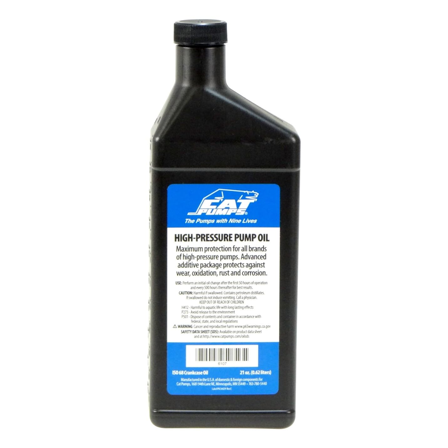 HydroMist Pump Oil, ISO-68 Formula, One Bottle, 21 Oz