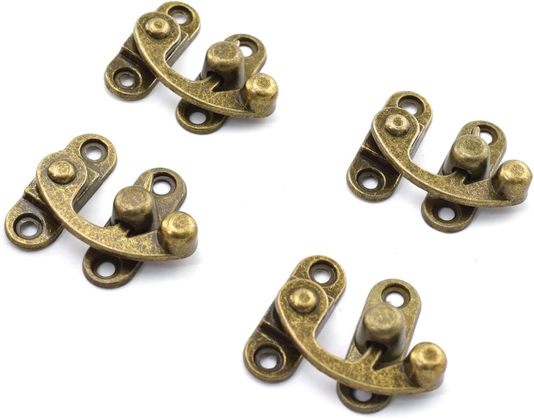 Aifeier ET Antique Left Hook Hasp Latch Retro Swing Horn Lock Clasp