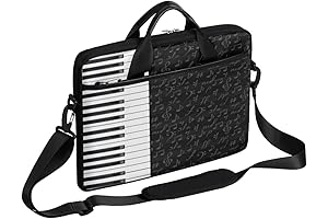 Retro Music Notes Piano Keys Messenger Bag for Boys