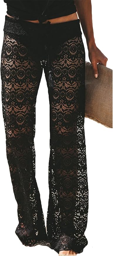 lace cover up pants