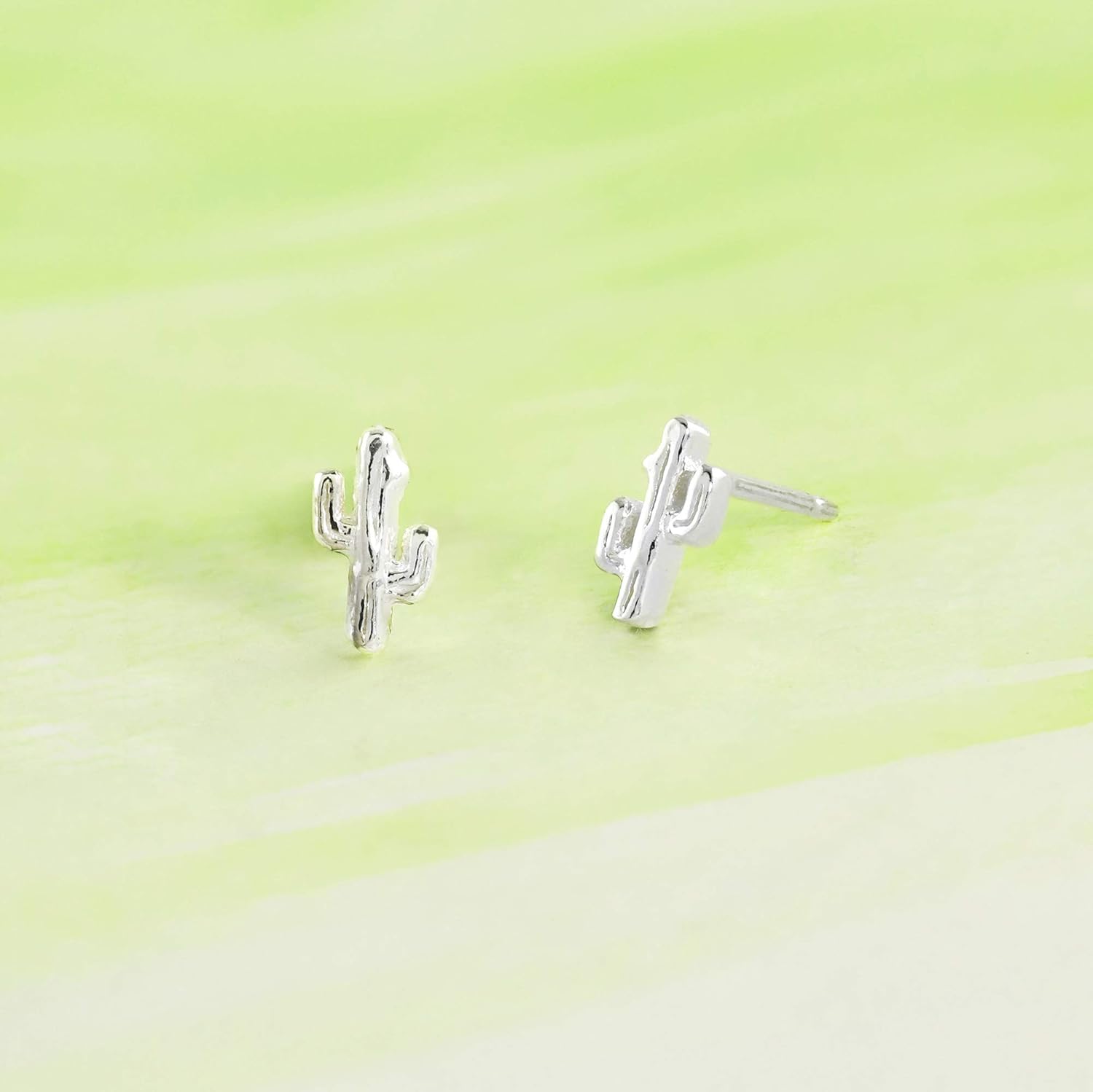Boma Jewelry Sterling Silver Cactus Stud Earrings