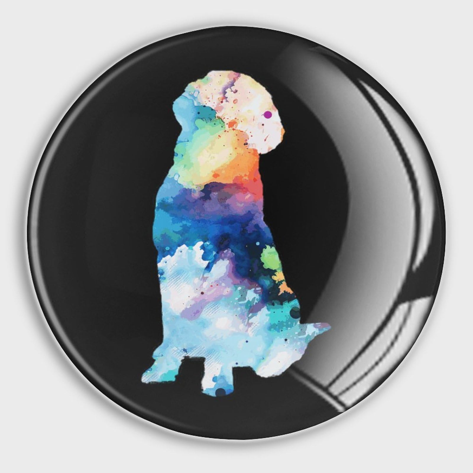 Aimants Labrador en verre aquarelle, le cadeau idéal pour amoureux de chiens