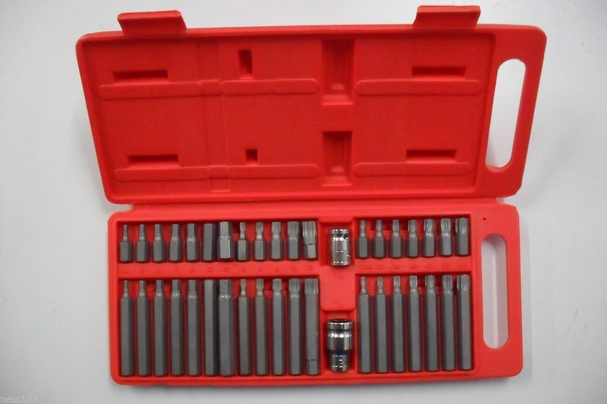 Coffret 40 embouts XZN HEX TORX 12 pans chrome vanadium haute résistance