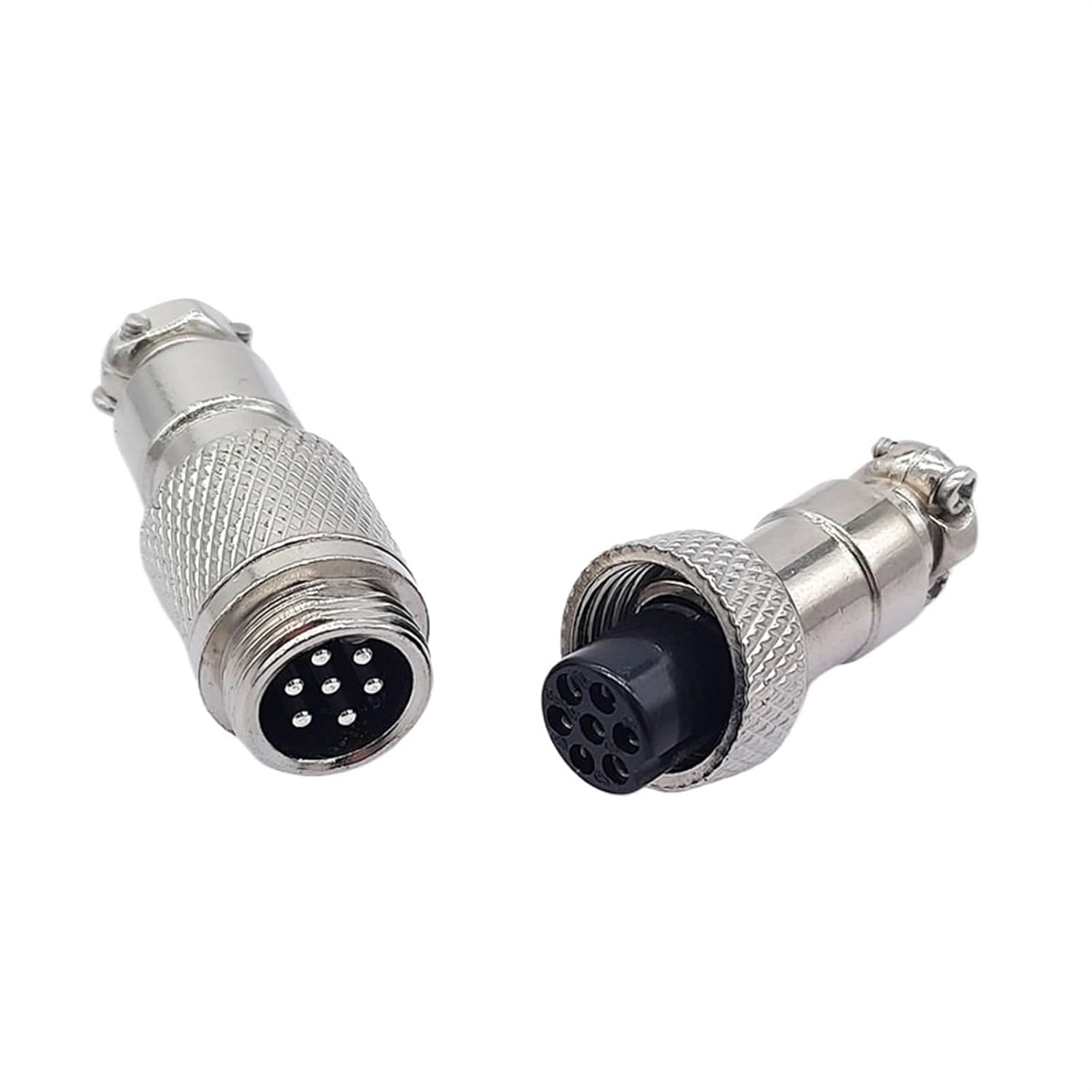 GX12 Butt-Joint Connector Female 2pin3pin4pin Male Push-Pull 5/6/7pin Cable Butt Joint Connector(6 pin male5pcs)