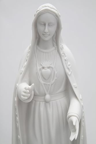 Miniatura 3 de Figura de escultura de estatua religiosa católica italiana de Nuestra Señora de Fátima María de 24 pulgadas, colección Vittoria hecha en Italia