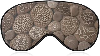 Petoskey Stone Sleep Mask Soft Comfortable Eye Mask with Adjustable Strap Eye Cover Eye Shade for Men Women Work Travel