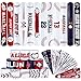 durony 48 Pieces Snap Bracelets Wristbands with Baseball Elements Sport Slap Bracelets for Baseball Party Favors Classroom Prizes Birthday Gifts, Baseball Theme