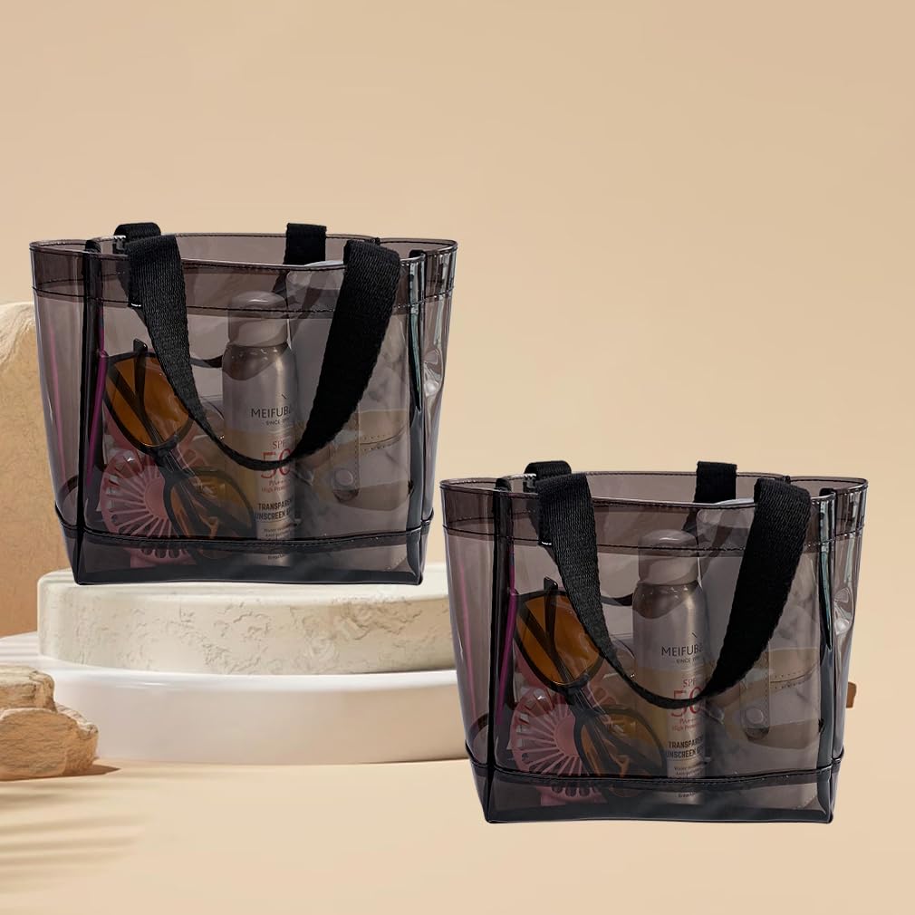 Borsa da spiaggia trasparente impermeabile in PVC (21 x 20 x 8 cm) – approvazione TSA