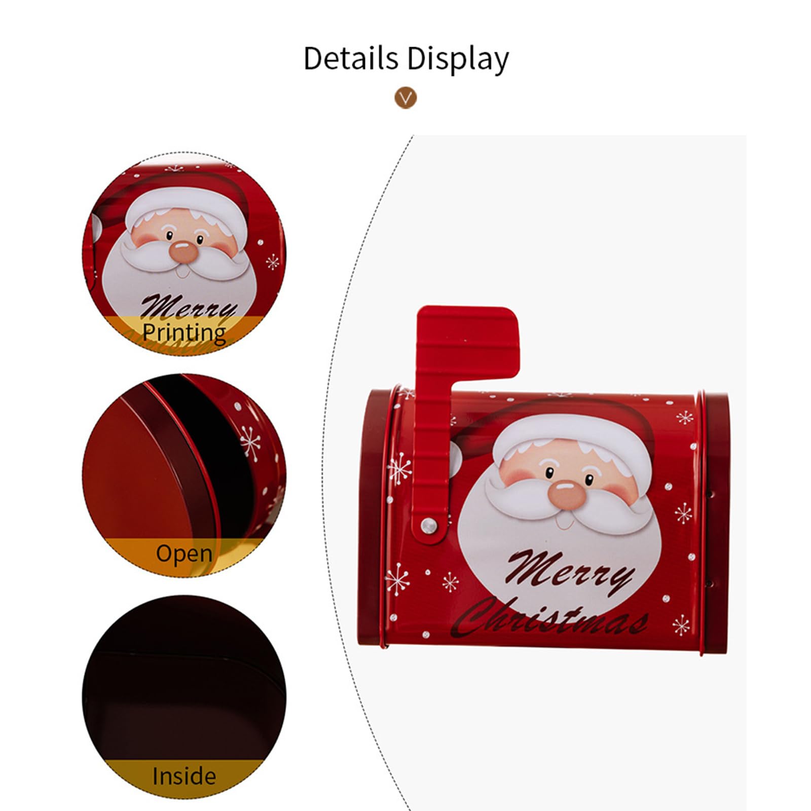 Pretty Christmas Box New Year Party Candy Bag With Lovely Painting Storage Box Festival Party Supplies