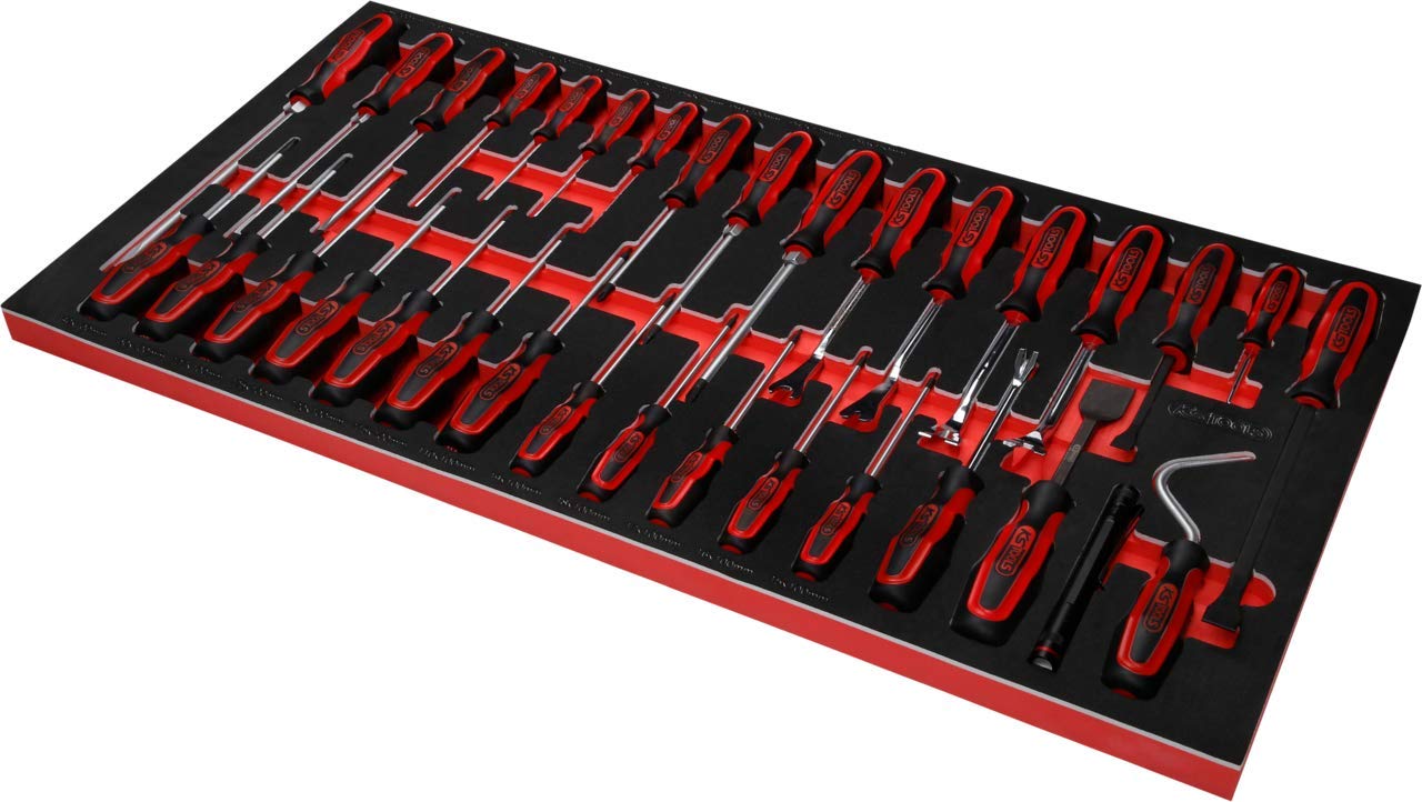 KS Tools 813.0033 SCS ERGOTORQUEplus Juego de destornilladores, 33 pzs, en sistema modular 1.1/3