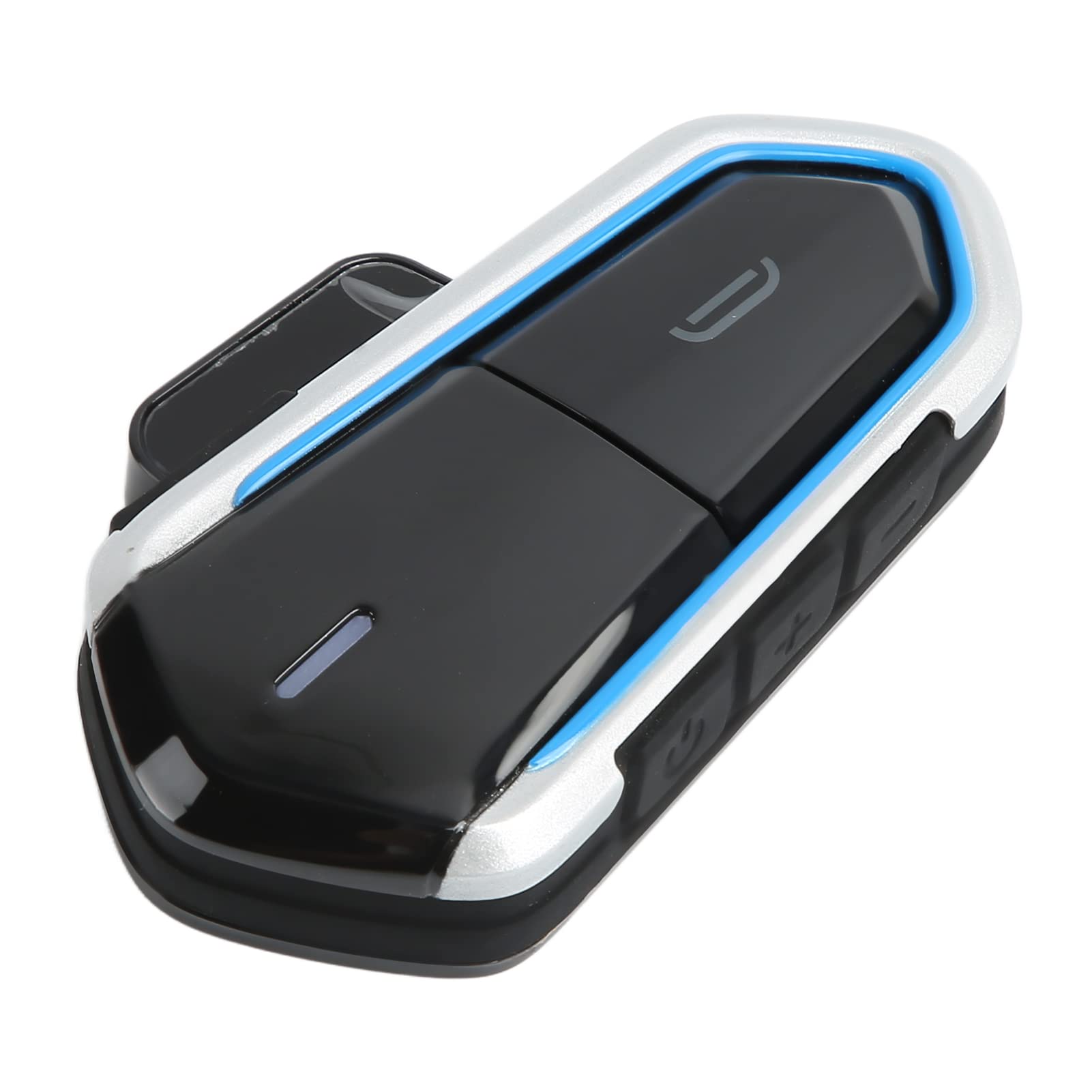 Auricolare Bluetooth per Moto Pulsante Grande Ultra Sottile Impermeabile per la Guida di Sport All'aria Aperta Batteria da 450 MAh