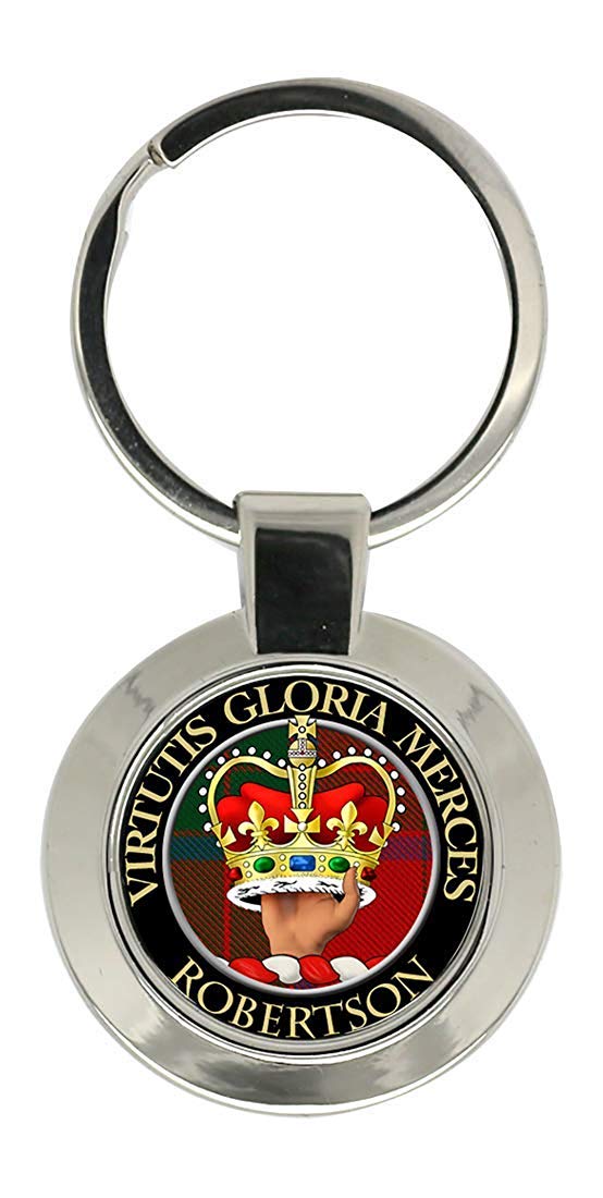 Giftshop Uk Unisex Silver Coloured Metal Robertson Scottish Clan Key Ring