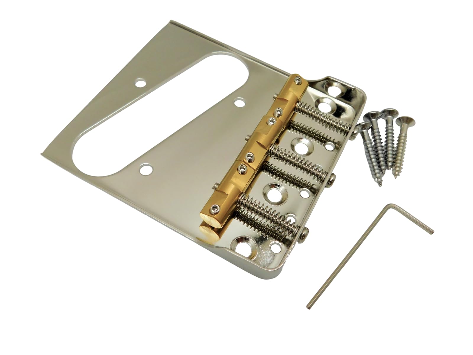 Nickel Telecaster Bridge W/Cut-Down Sides & Compensated Saddles Tele