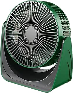 Ventilador de escritorio pequeño – Ventilador portátil de 5 velocidades recargable por USB – Ventilador de circulación de larga duración para viajes, dormitorio, oficina, interior y exterior