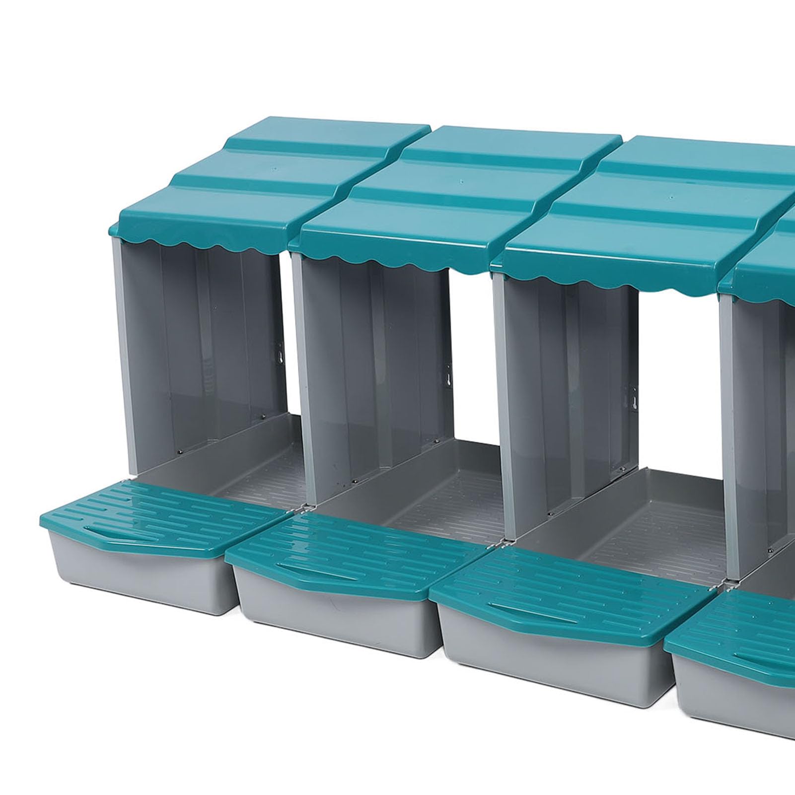 Qcwwy Caja Nido para Gallinas de 6 Orificios, Caja para Poner Huevos de Material PP con Percha Oscilante, Fácil Montaje, Diseño Extraíble para una Rápida Recolección de Huevos, Calidez