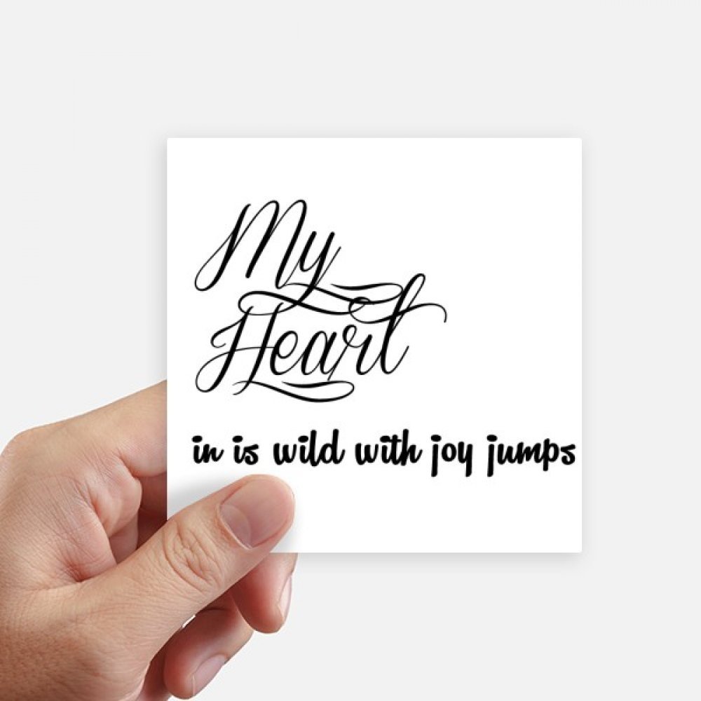 Autocollant carré 10cm x 10cm Poésie Citation Motobike et Decal