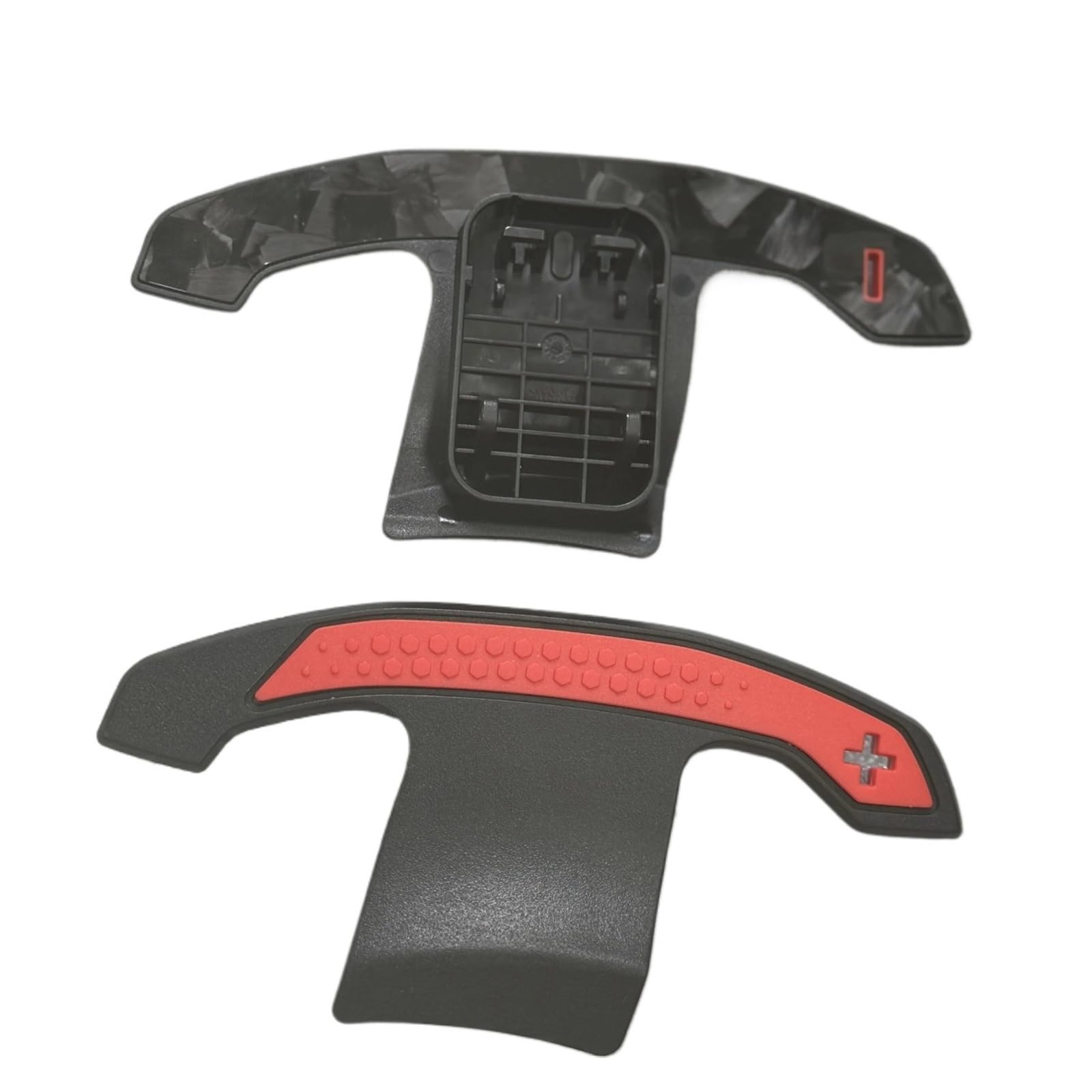 Xxiucj Car Paddle Shifter Extensions for BMW for M3 for M4 for X5M for F10 F22 F30 F80 for G80 G42 Car Steering Wheel Control Shift Paddle(Red Forged)