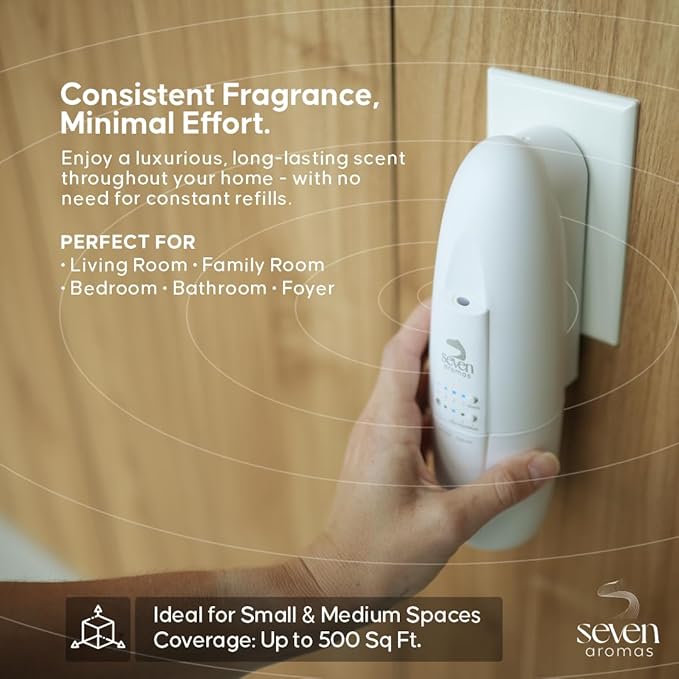 Difusor de Aromas Eléctrico Sin Agua Seven Aromas Blanco - Cobertura 500 Pies² miniatura 6