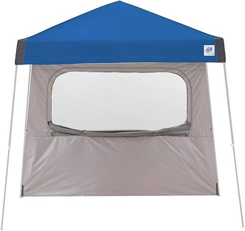 Miniatura 3 de E-Z UP Pared lateral individual con ventana mosquitera, se adapta a patas en ángulo de 12 pies, accesorio de clip de armadura, azul rey