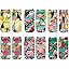 6 Pack-tropical Flower Flamingo Toucan
