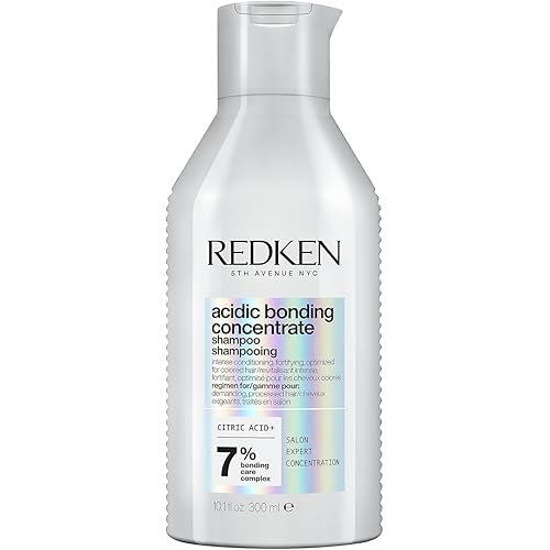 Redken Acidic Bonding Concentrate Shampoo For Damaged Hair Repair - Strengthens and Repairs Weak and Brittle Hair, Sulfate-Free, With Citric Acid