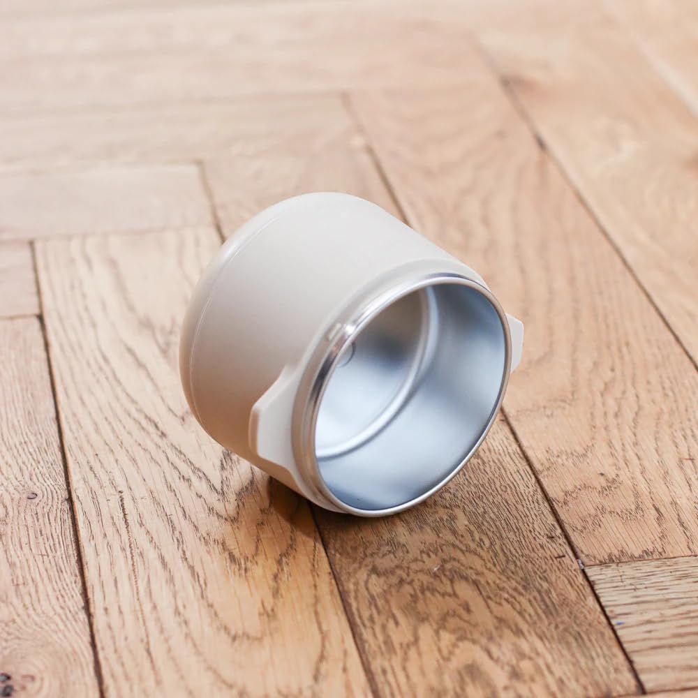 LIINI® 2.0 PRO Breiwärmer beige – Akku Babybreiwärmer, 50W, 10'000 mAh, Erwärmen per Knopfdruck, IP66, auslaufsicher, Edelstahlplatte, BPA-frei, USB-C Aluminiumkabel