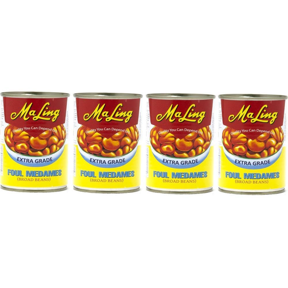 Maling Extra Grade Foul Medames Boiled Broad Beans Tin 4X400gm